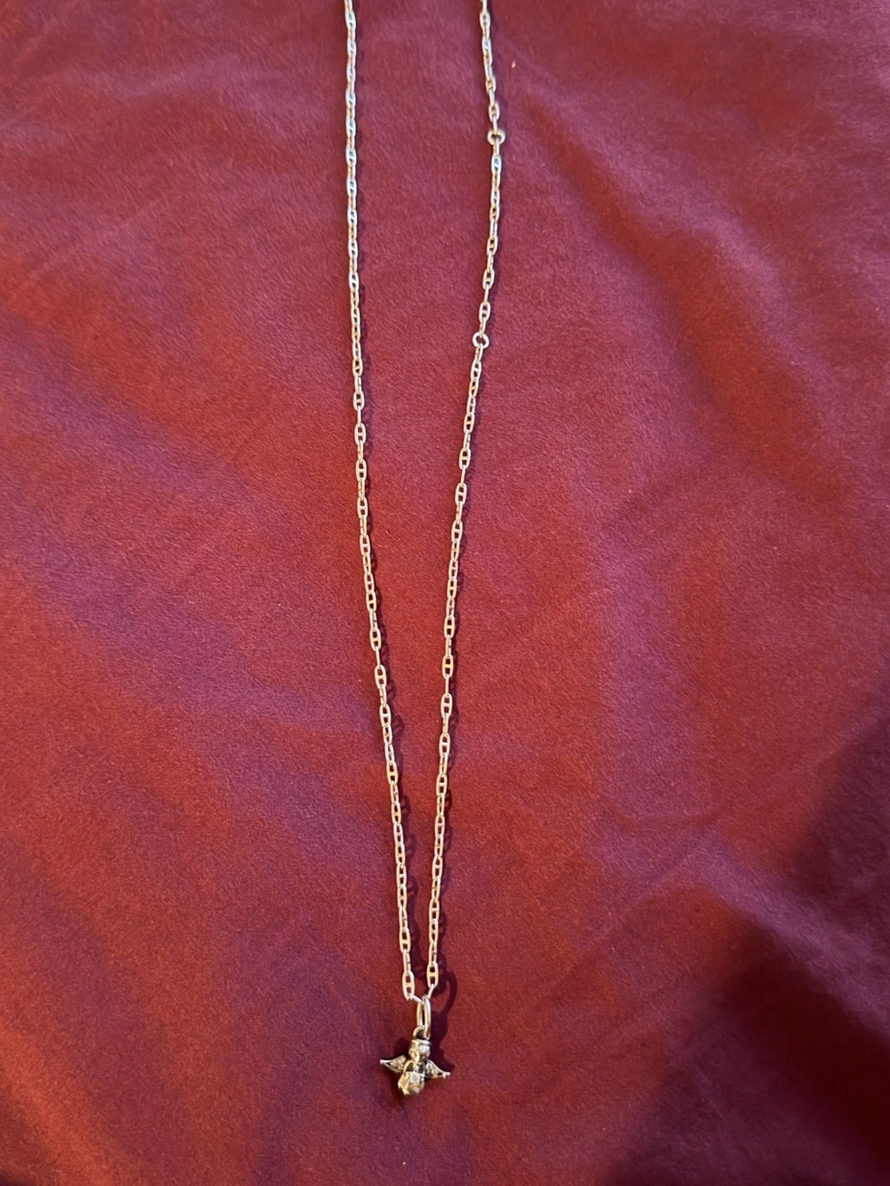 Pandora short silver necklace Angel